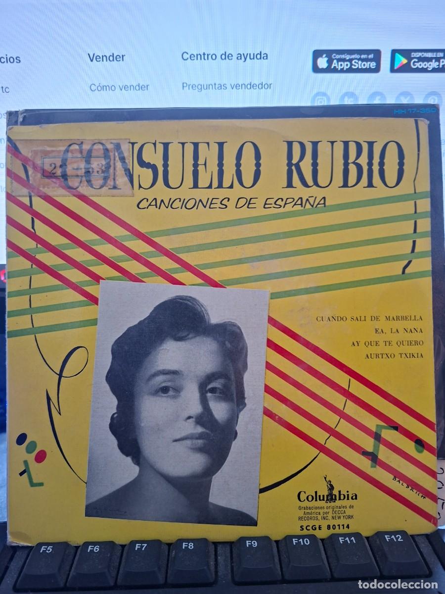 Discos de vinilo: CONSUELO RUBIO - CUANDO SALI DE MARBELLA - EP DE VINILO
