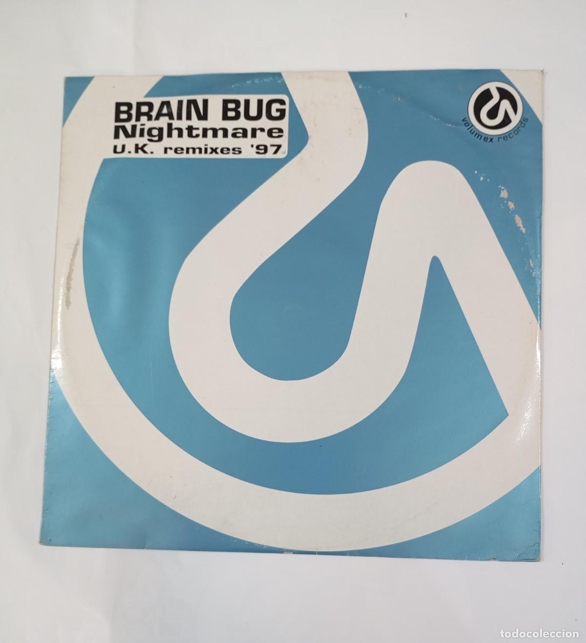 Discos de vinilo: Brain Bug. Nightmare (U.K. Remixes '97). MAXI-SINGLE. TDKDA92
