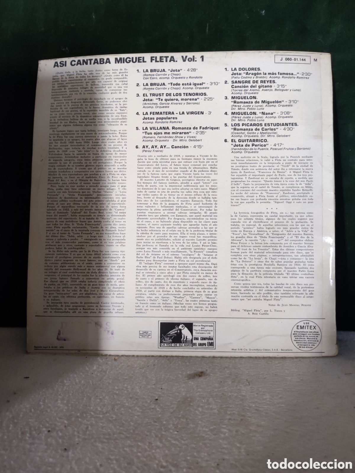 Discos de vinilo: As&iacute; cantaba Miguel Fleta - Foto 2