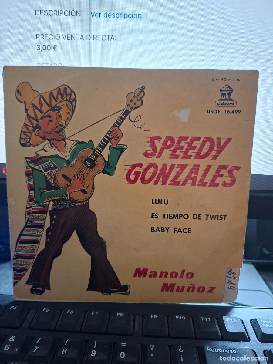 Discos de vinilo: MANOLO MU&Ntilde;OZ - SPEEDY GONZALES - EP DE VINILO