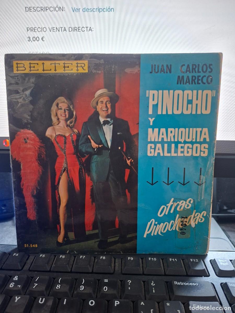 Discos de vinilo: JUAN CARLOS MARECO &rdquo; PINOCHO &rdquo; Y MARIQUITA GALLEGOS - OTRA PINOCHADAS - EP DE VINILO