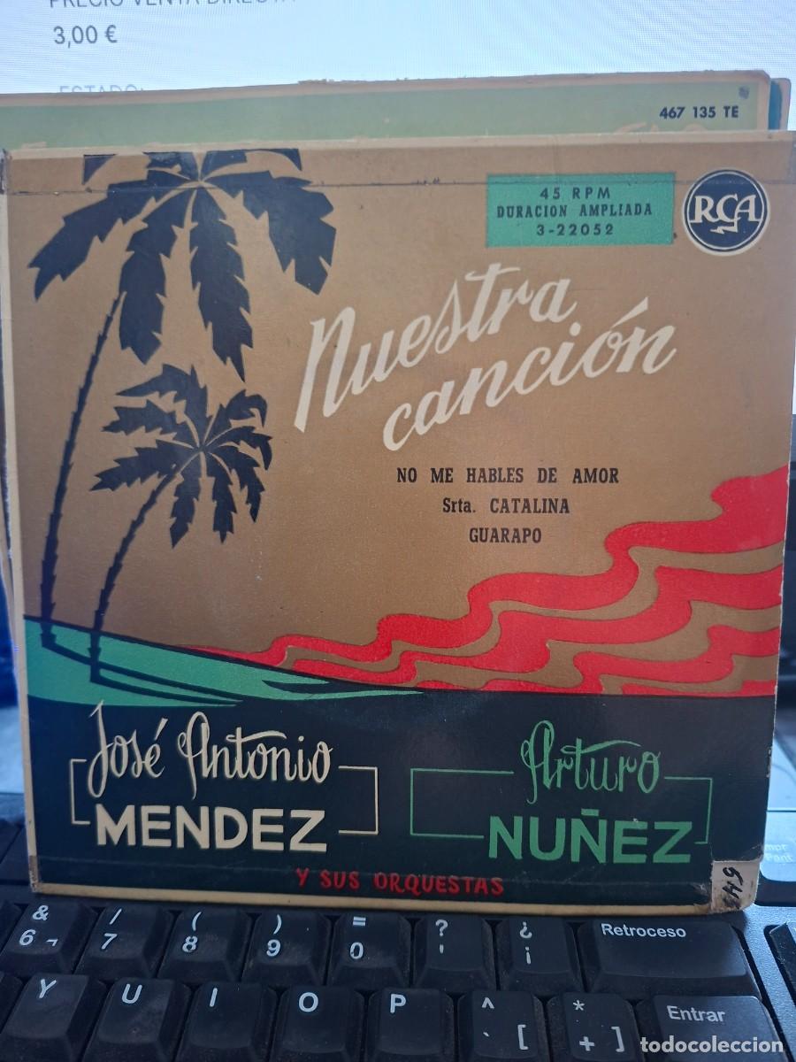 Discos de vinilo: JOSE ANTONIO MENDEZ / ARTURO NU&Ntilde;EZ Y SUS ORQUESTAS - NUESTRA CANCION - EP DE VINILO
