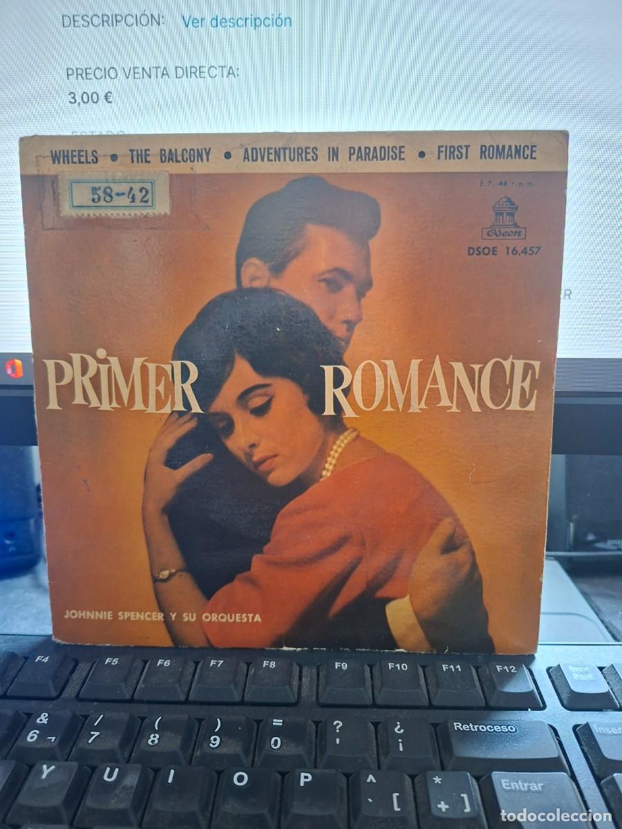 Discos de vinilo: JOHNNIE SPENCER - PRIMER ROMANCE - EP DE VINILO