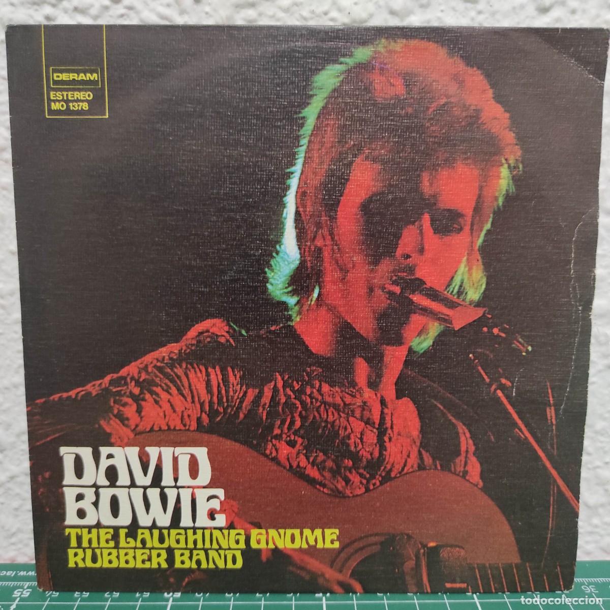 Discos de vinilo: DAVID BOWIE - THE LAUGHING GNOME / RUBBER BAND &middot; SINGLE 7&rdquo; &middot; 1973 SPAIN &middot; VG / VG+