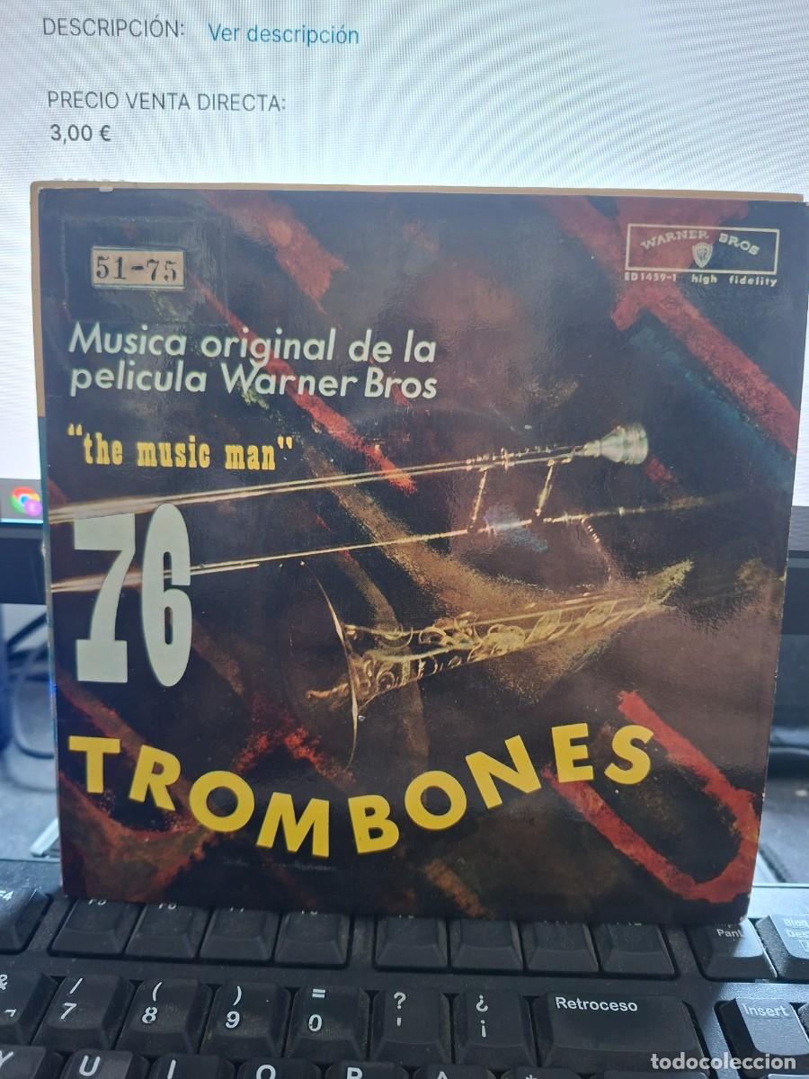 Discos de vinilo: SHIRLEY JONES / THE ENSEMBLE 76 TROMBONES BSO BANDA SONORA ORIGINAL DE THE MUSIC MAN - EP DE VINILO
