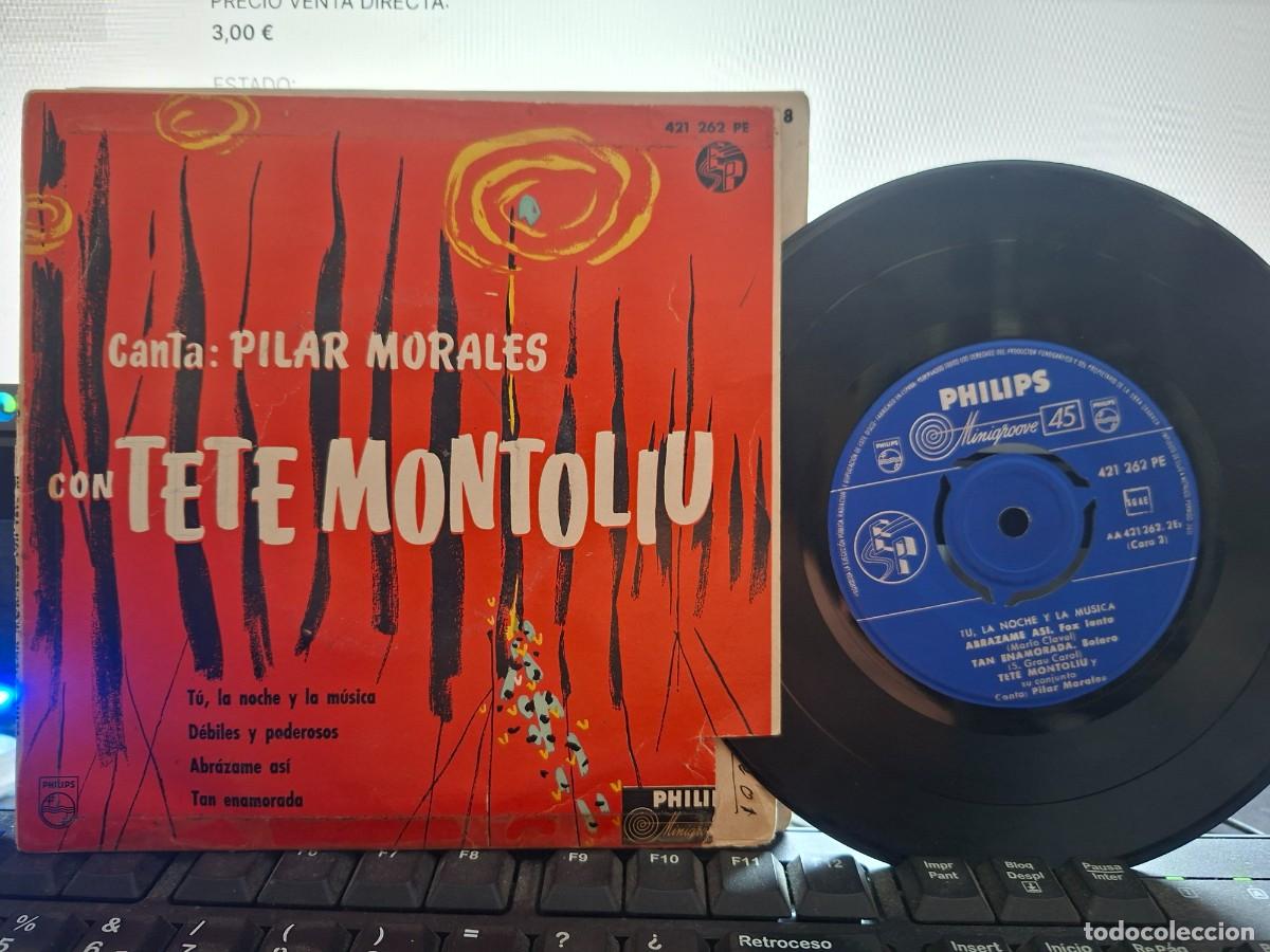 Discos de vinilo: TETE MONTOLIU CON PILAR MORALES - TU LA NOCHE Y LA MUSICA - EP DE VINILO