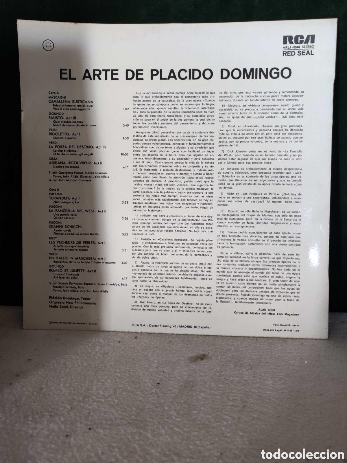 Discos de vinilo: El arte de Pl&aacute;cido Domingo - Foto 2