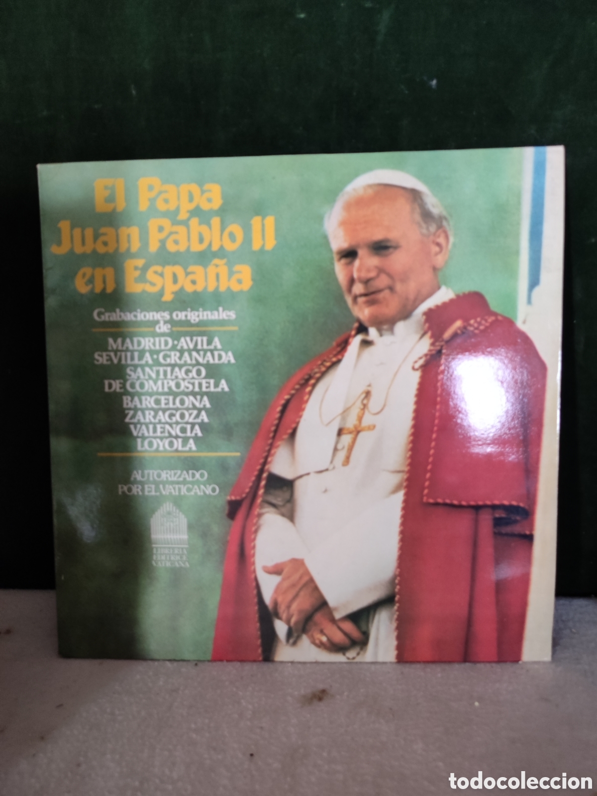 Discos de vinilo: El Papa Juan Pablo II en Espa&ntilde;a