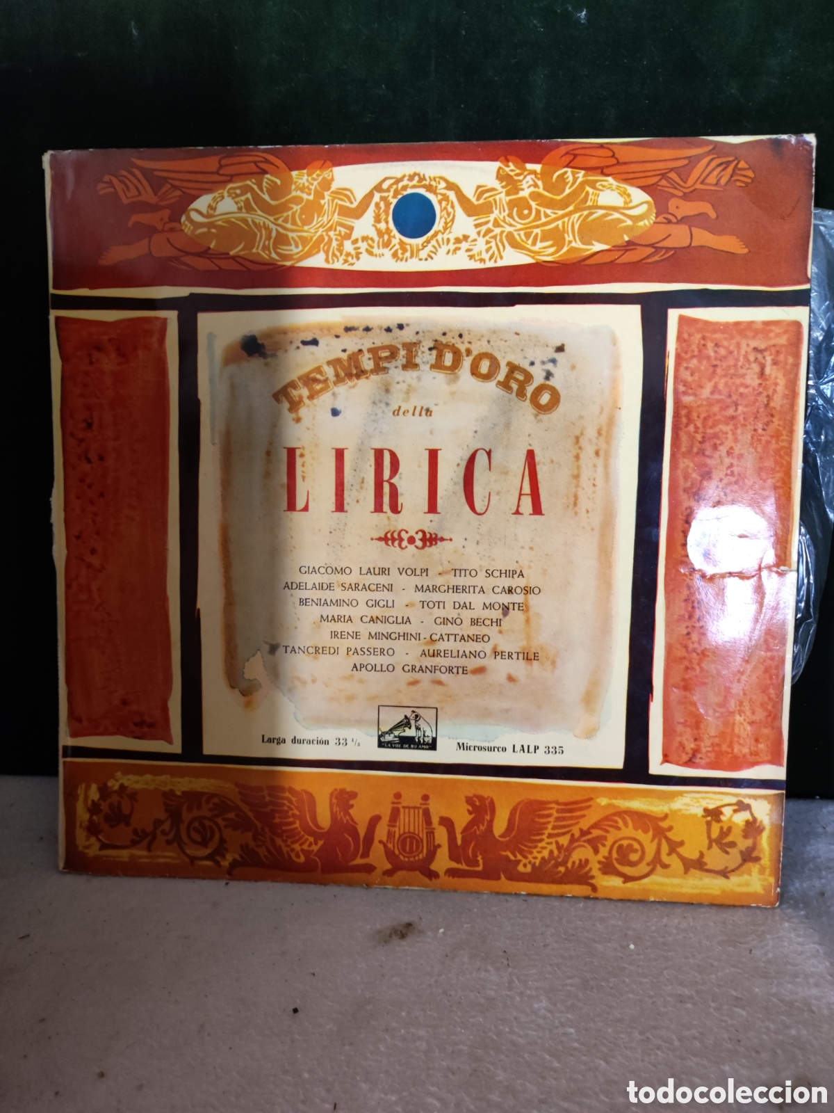 Discos de vinilo: Tempi de oro l&iacute;rica m&uacute;sica LP