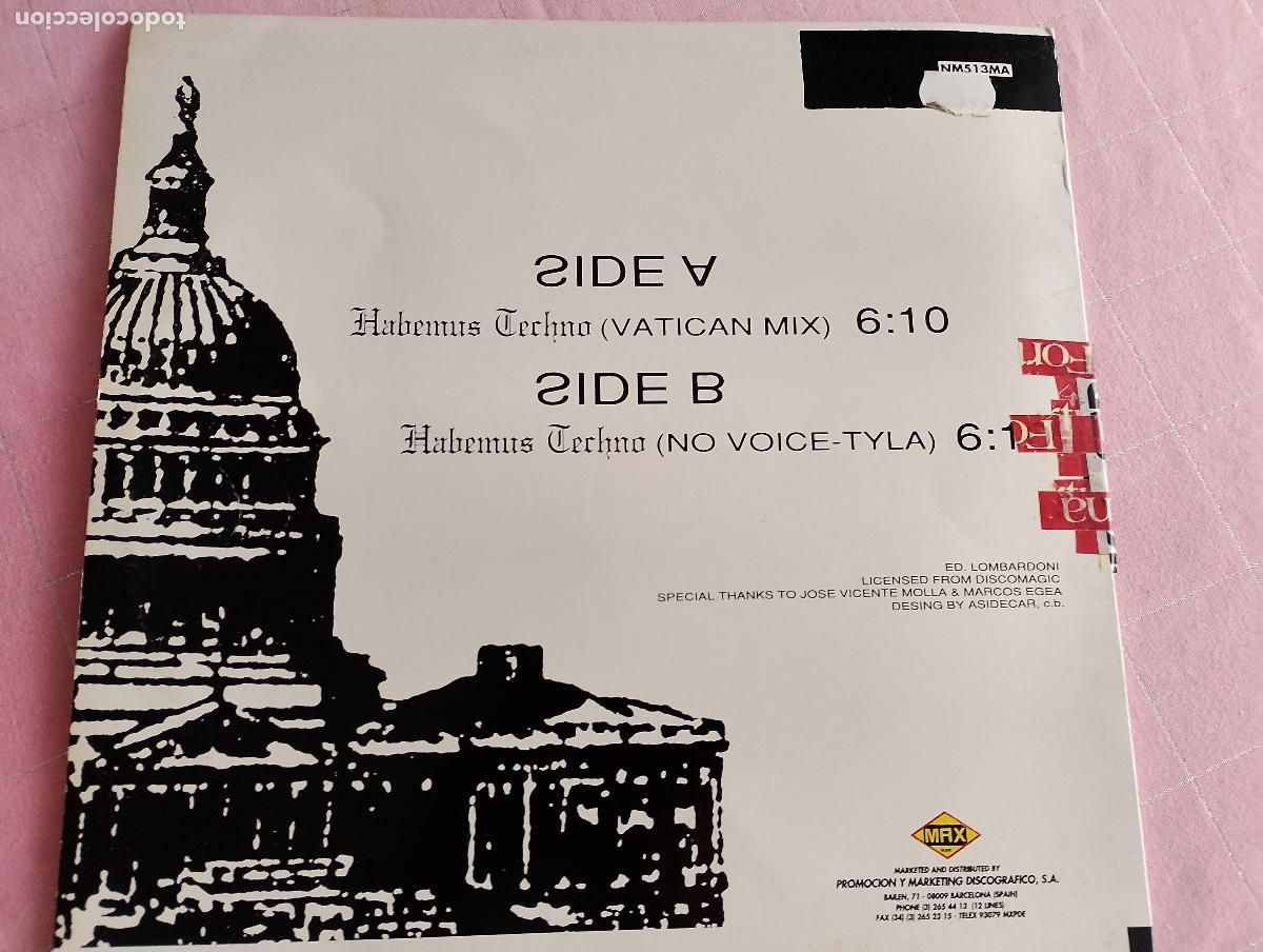 Discos de vinilo: Eretika &ndash; Habemus Techno, 1991, Electronic, Techno - Foto 3