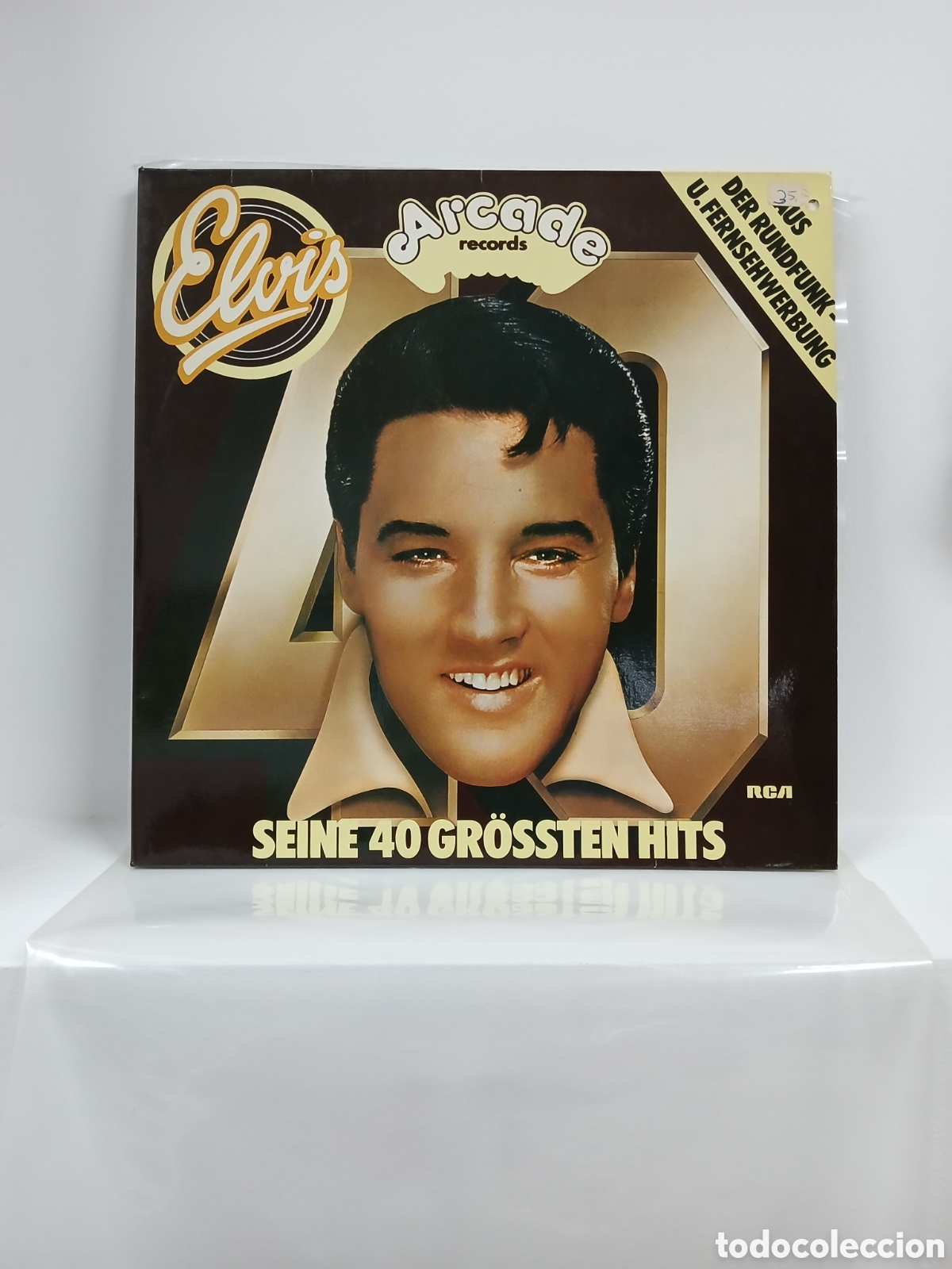 Discos de vinilo: ELVIS PRESLEY &rdquo;SEINE 40 GR&Ouml;STEN HITS&rdquo; DOBLE LP. COMP. GATEFOLD. GERMANY. 1975 (VG+)