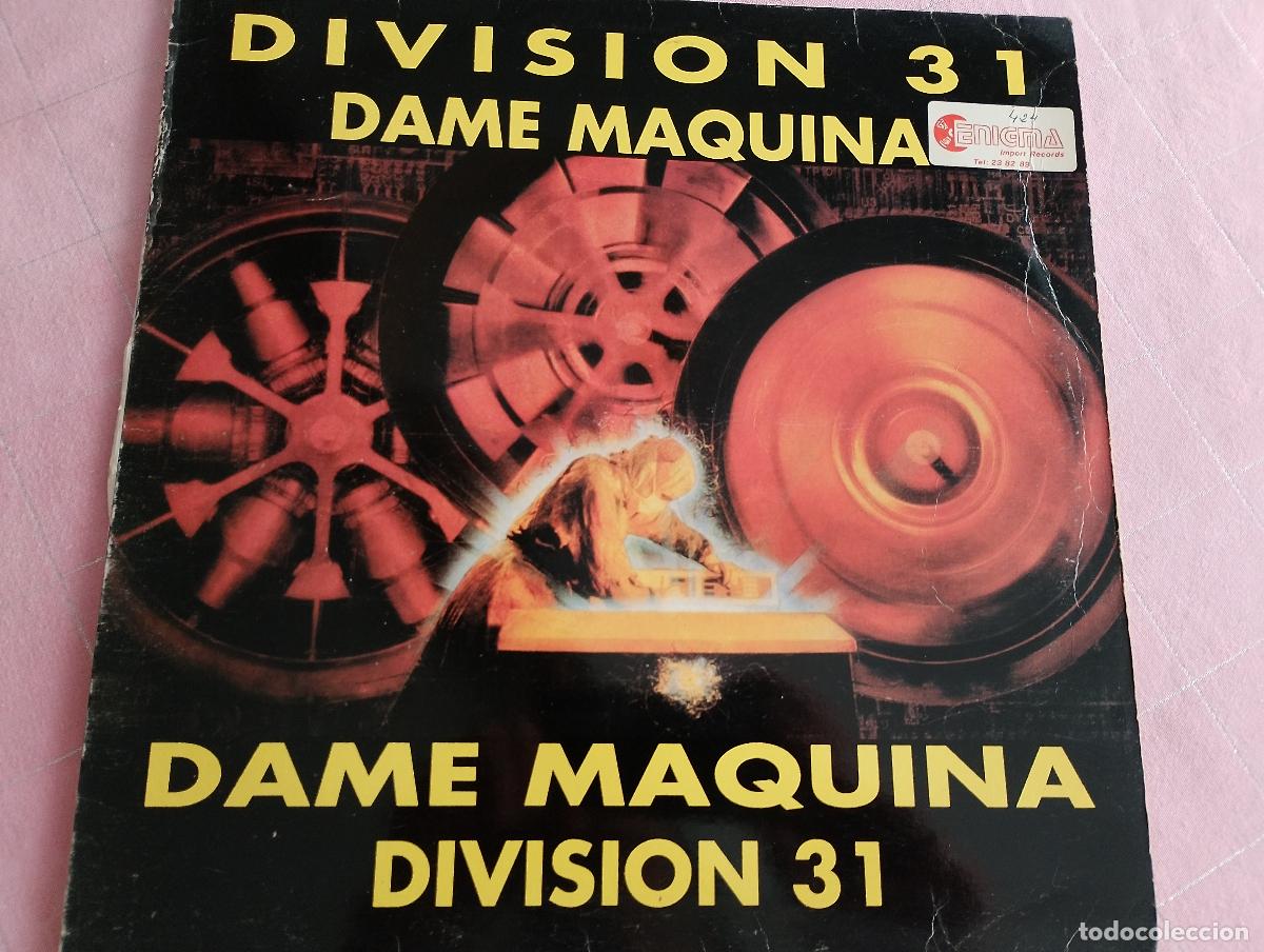Discos de vinilo: Division 31 &ndash; Dame M&aacute;quina 1991,Electronic Techno, megabeat records