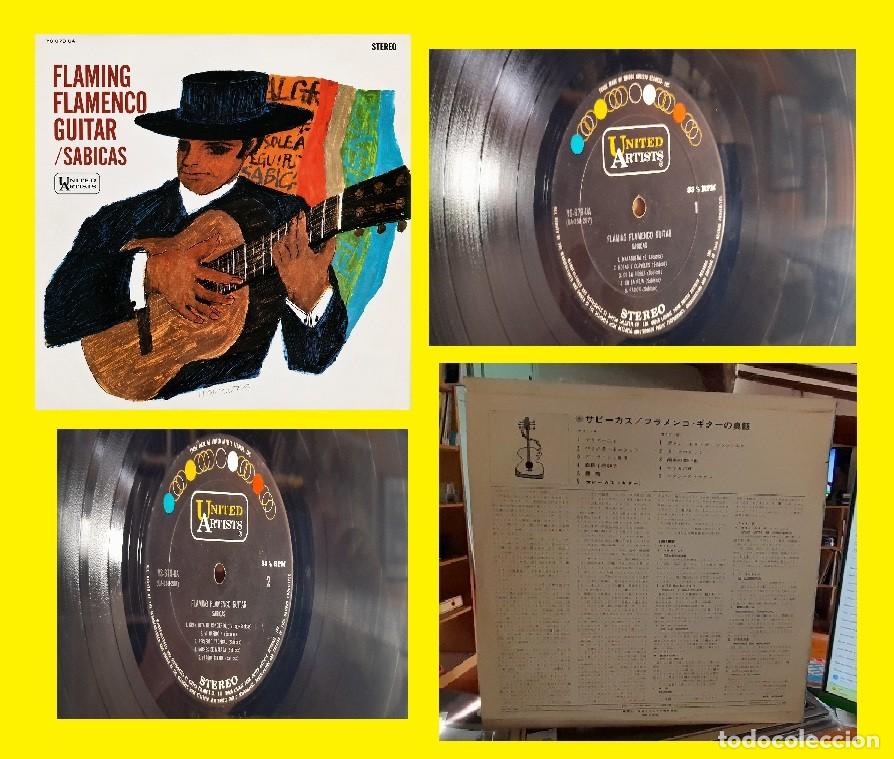 Discos de vinilo: SABICAS - Flaming Flamenco Guitar 1966 RARA 1&ordm; PRESS JAPAN, COLLECTORS, TODO EXC