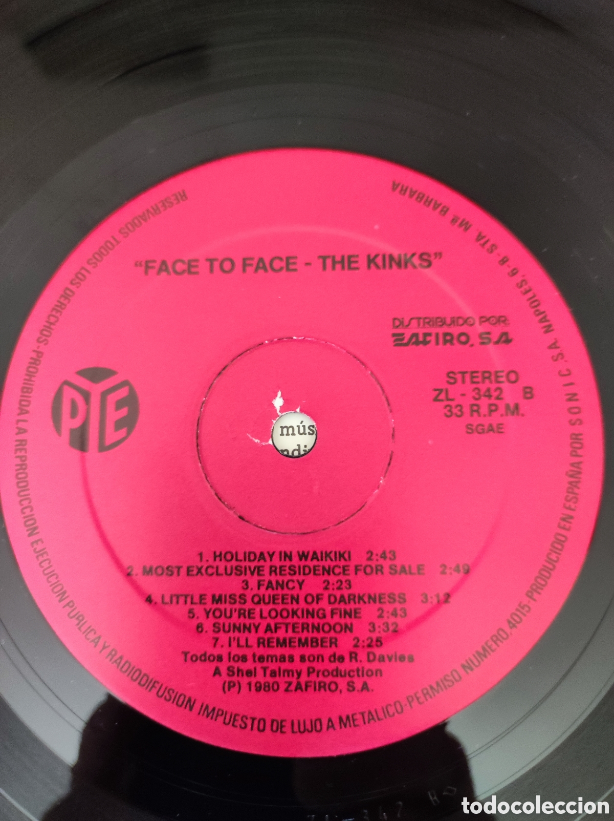 Discos de vinilo: THE KINKS - FACE TO FACE - Foto 6