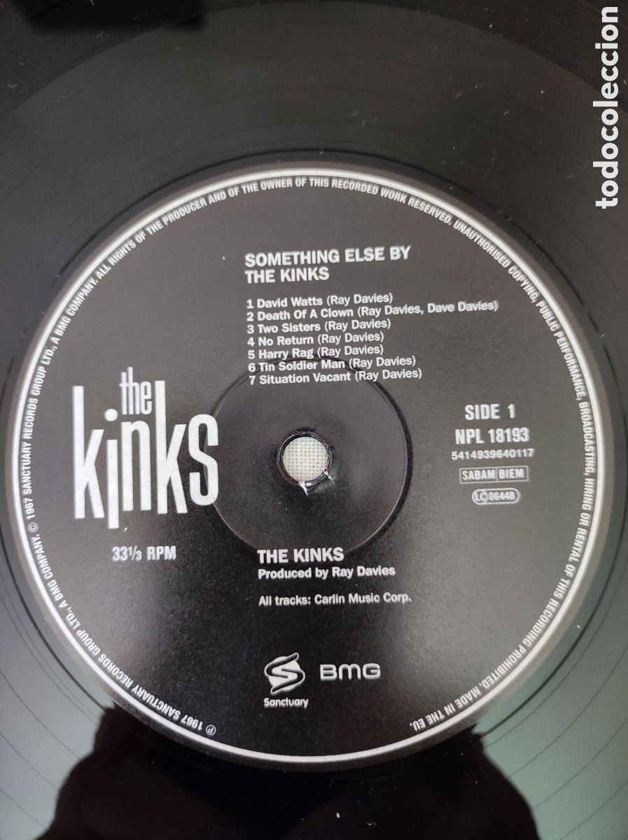 Discos de vinilo: THE KINKS - SOMETHING ELSE BY THE KINKS - Foto 3
