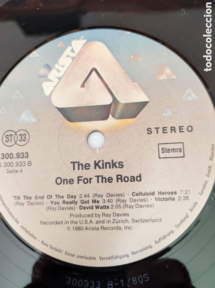 Discos de vinilo: THE KINKS - ONE FOR THE ROAD - Foto 9