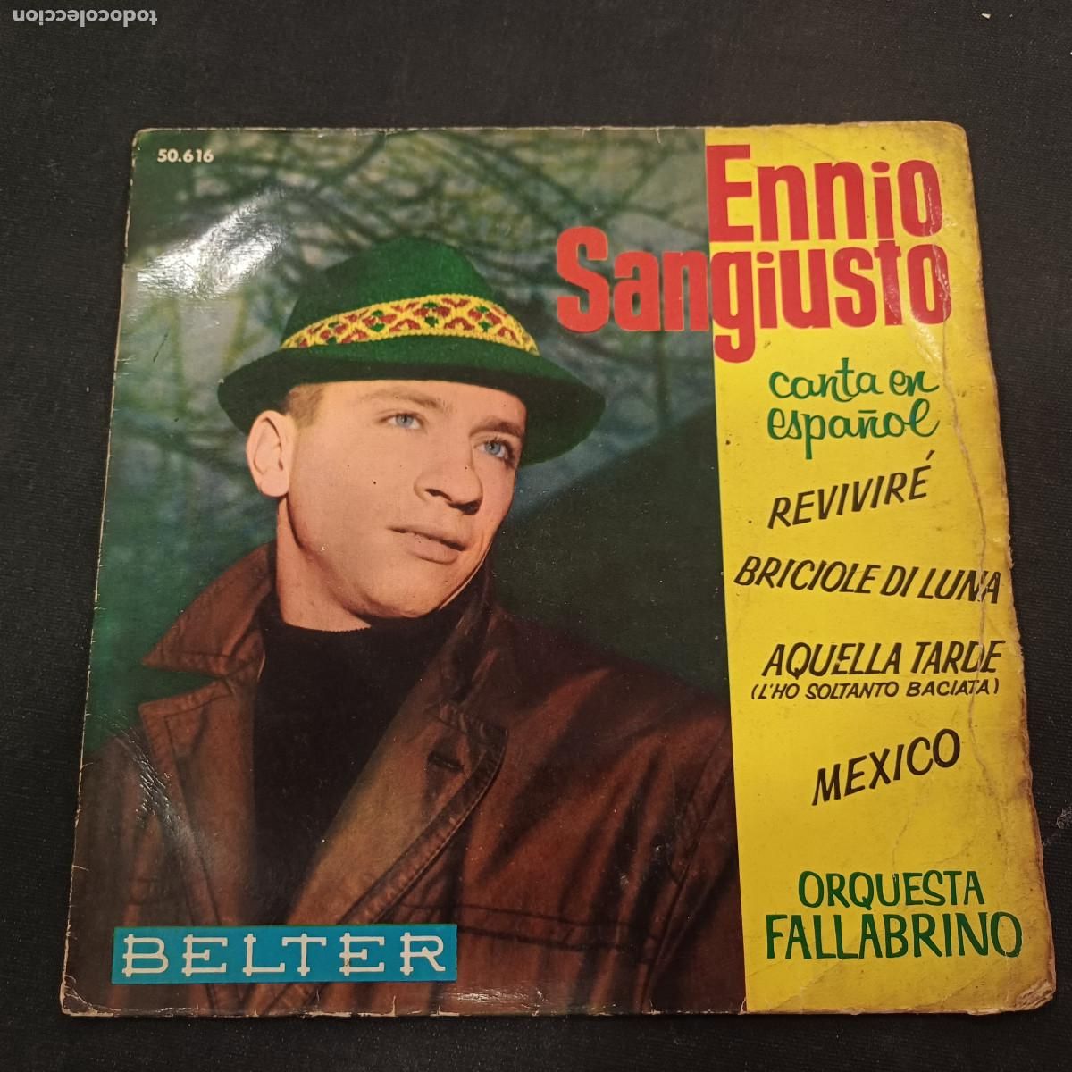 Discos de vinilo: ENNIO SANGIUSTO/REVIVIRE/SINGLE.