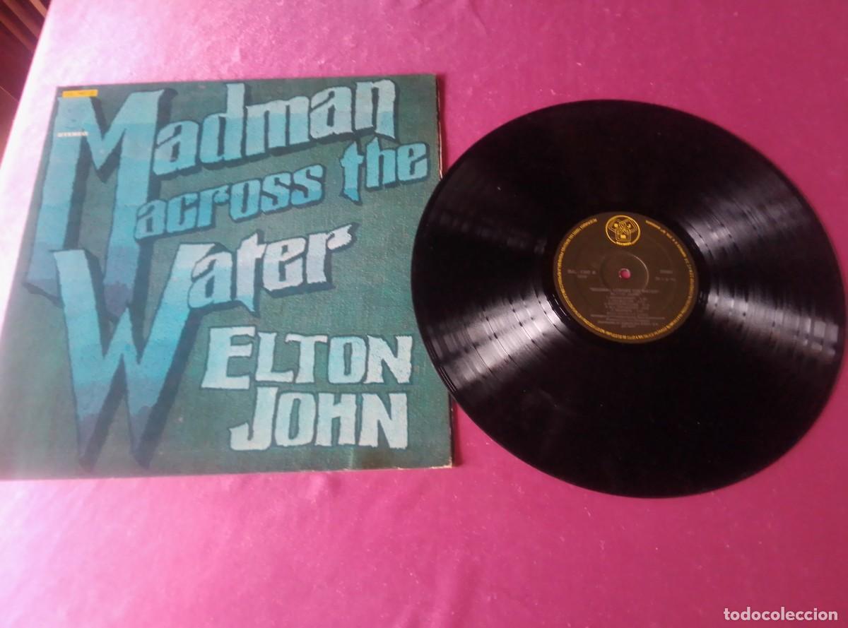 Discos de vinilo: ELTON JOHN MADMAN A CROSS THE WATER 1977 LP L32 3 1
