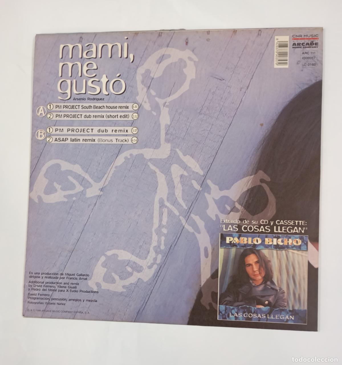 Discos de vinilo: MAMI ME GUSTO. PABLO BICHO. MAXI-SINGLE. TDKDA59 - Foto 2