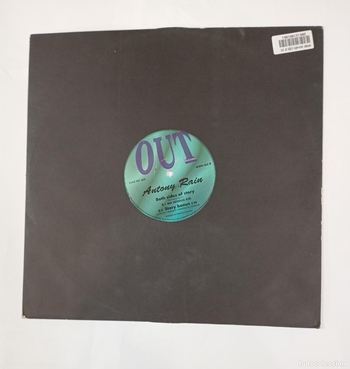 Discos de vinilo: Antony Rain. Out Records. BOTH SIDES OF STORY. MAXI-SINGLE. TDKDA94