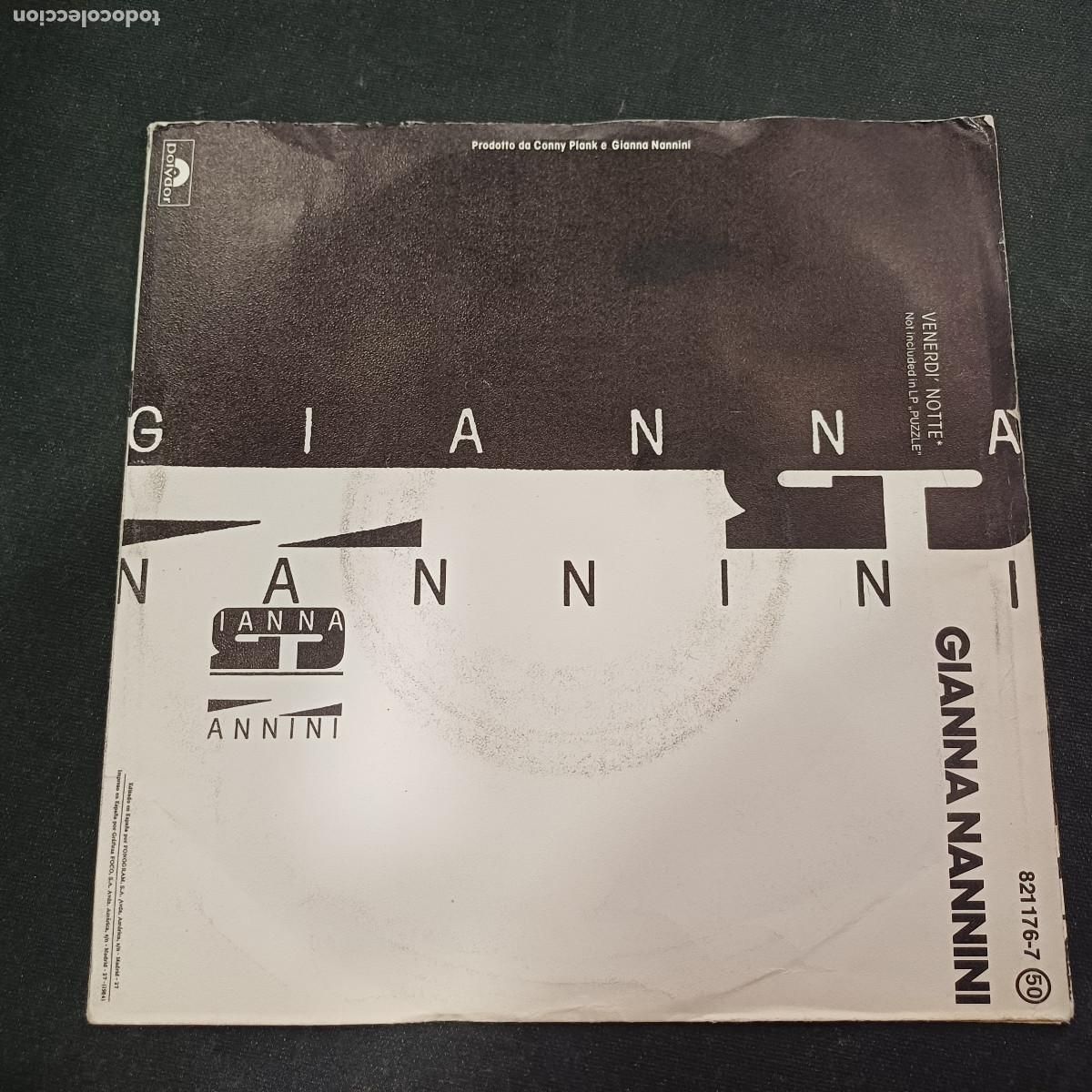 Discos de vinilo: GIANNA NANNINI/FOTOROMANZA/SINGLE. - Foto 3