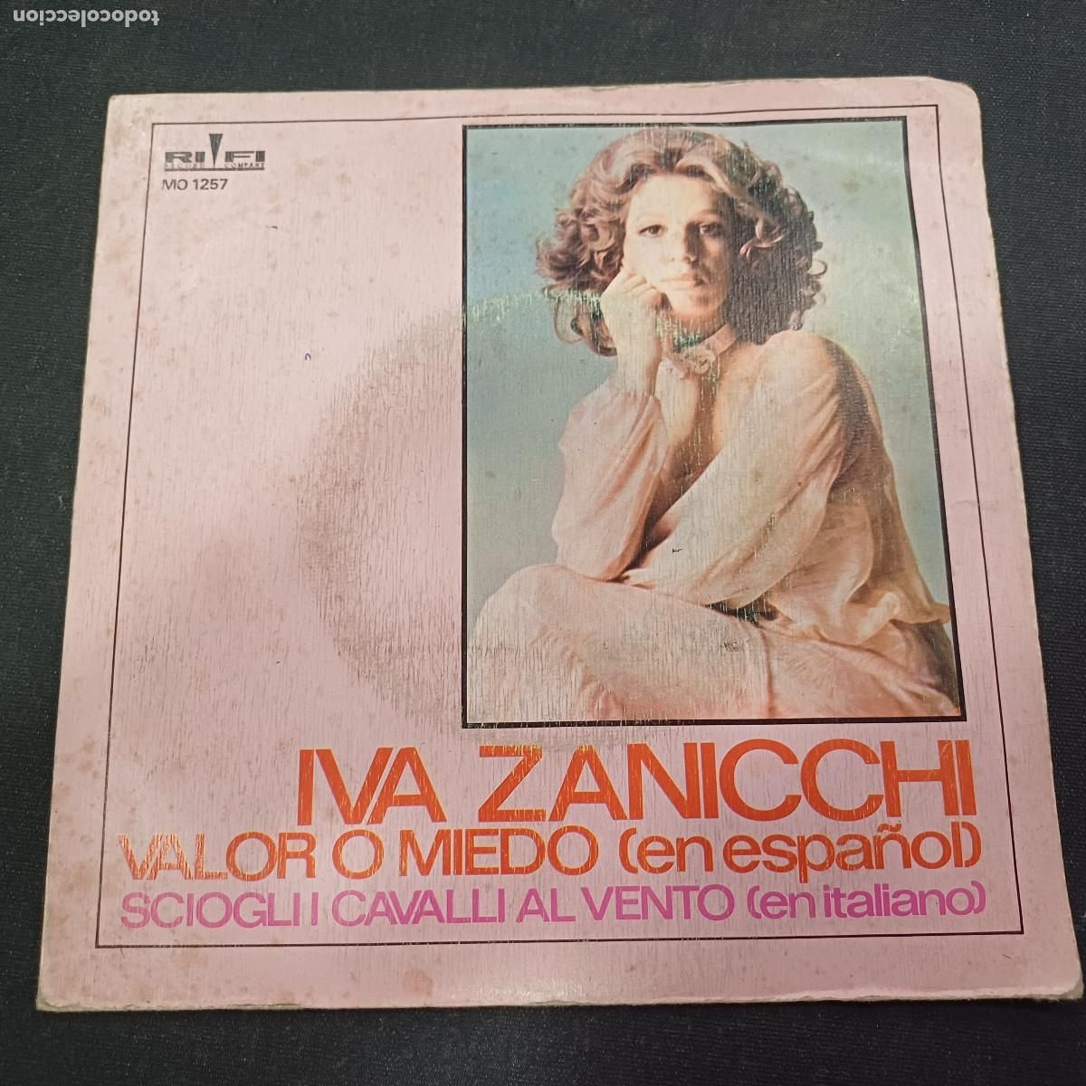 Discos de vinilo: IVA ZANICCHI/VALOR O MIEDO/SINGLE.