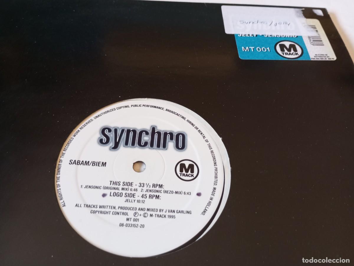 Discos de vinilo: Synchro &ndash; Jelly / Jensonic - 1995 - Foto 1