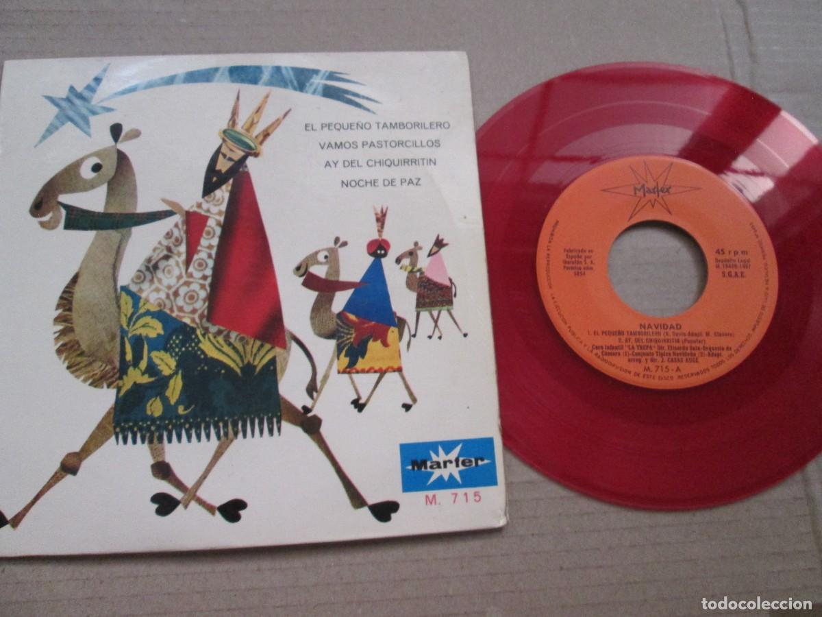 Discos de vinilo: CORO INFANTIL LA TREPA - Eterna Navidad Vol 3. EP, ed espa&ntilde;ola 7&rdquo; ROJO 1967. Magn&iacute;fico estado VG+/NM