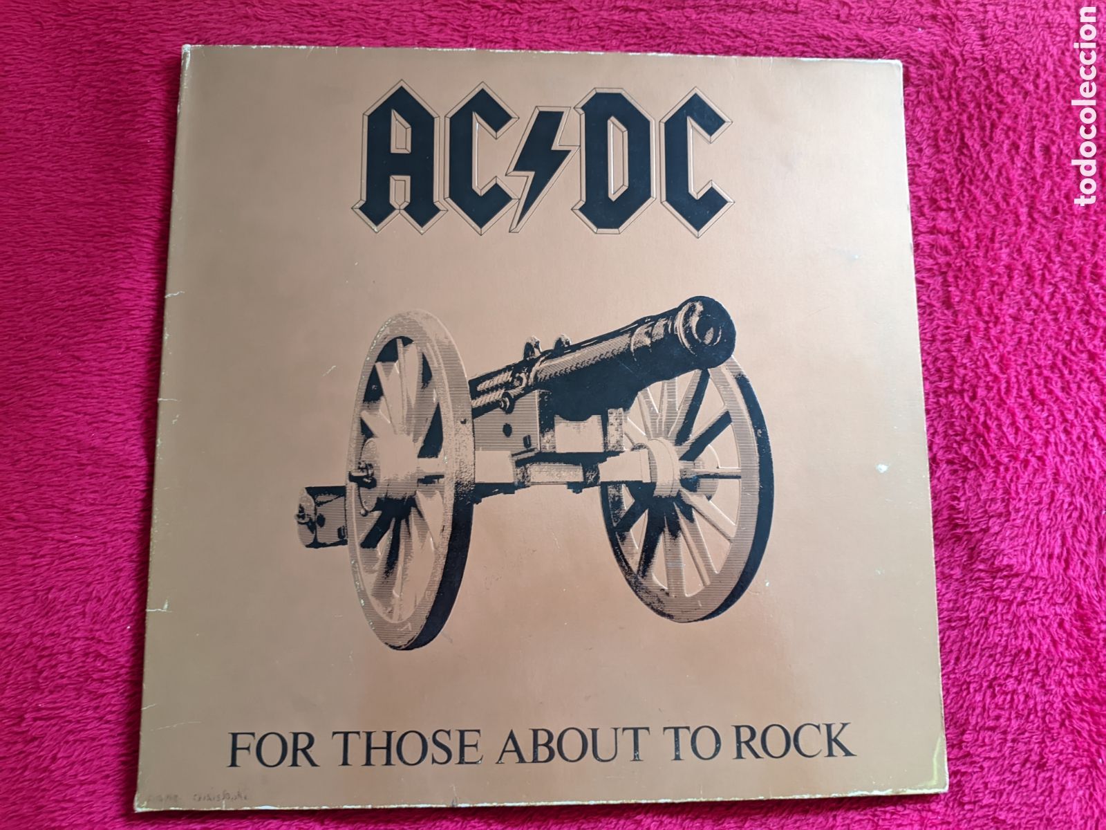 Discos de vinilo: // AC/DC - For Those About To Rock (We Salute You) - Atlantic Europa 1981,embossed, gatefold