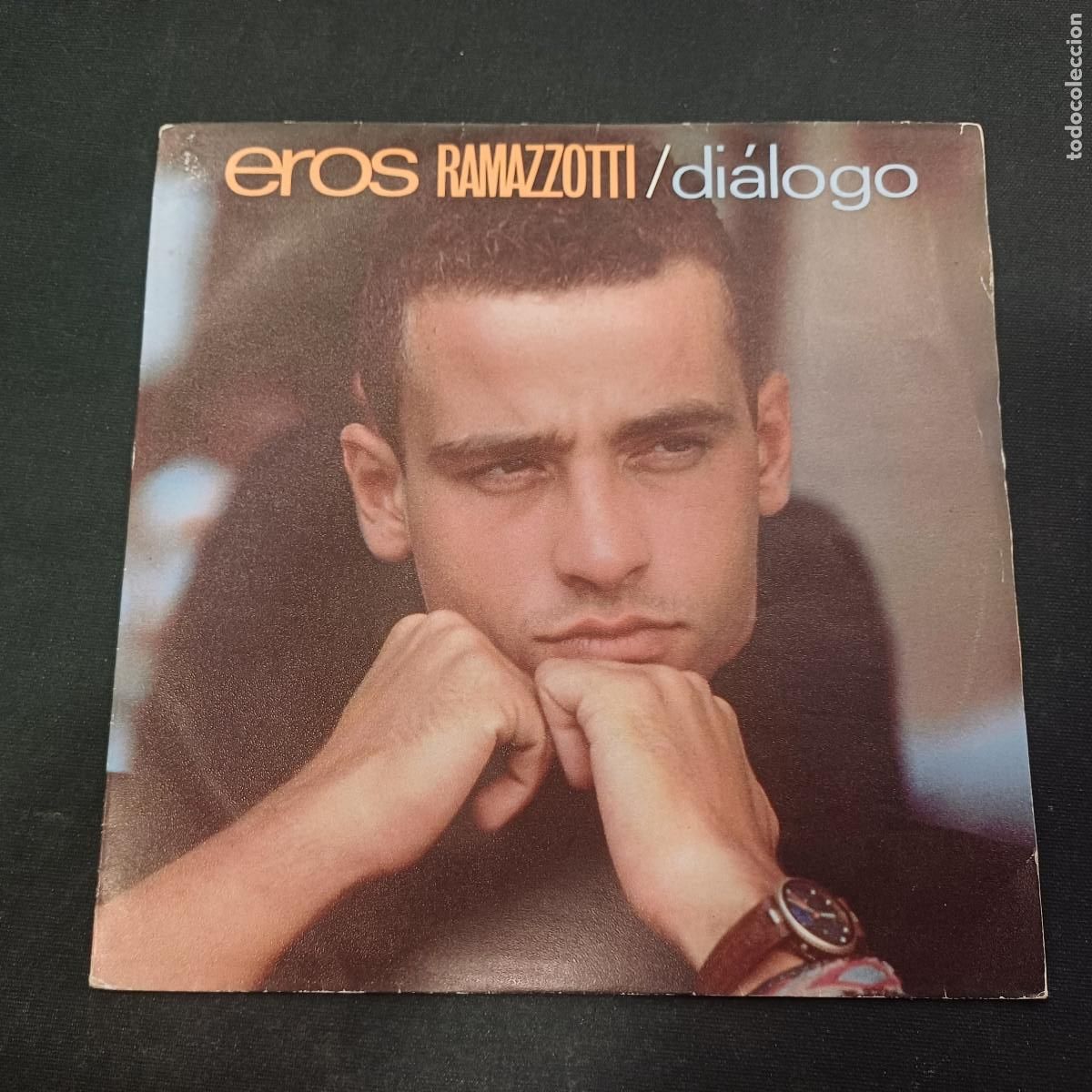 Discos de vinilo: EROS RAMAZZOTTI/DIALOGO/SINGLE.