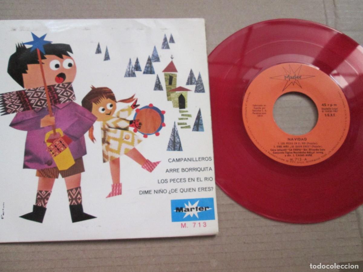 Discos de vinilo: CORO INFANTIL LA TREPA - Eterna Navidad Vol 1. EP, ed espa&ntilde;ola 7&rdquo; ROJO 1967. Magn&iacute;fico estado VG+/NM
