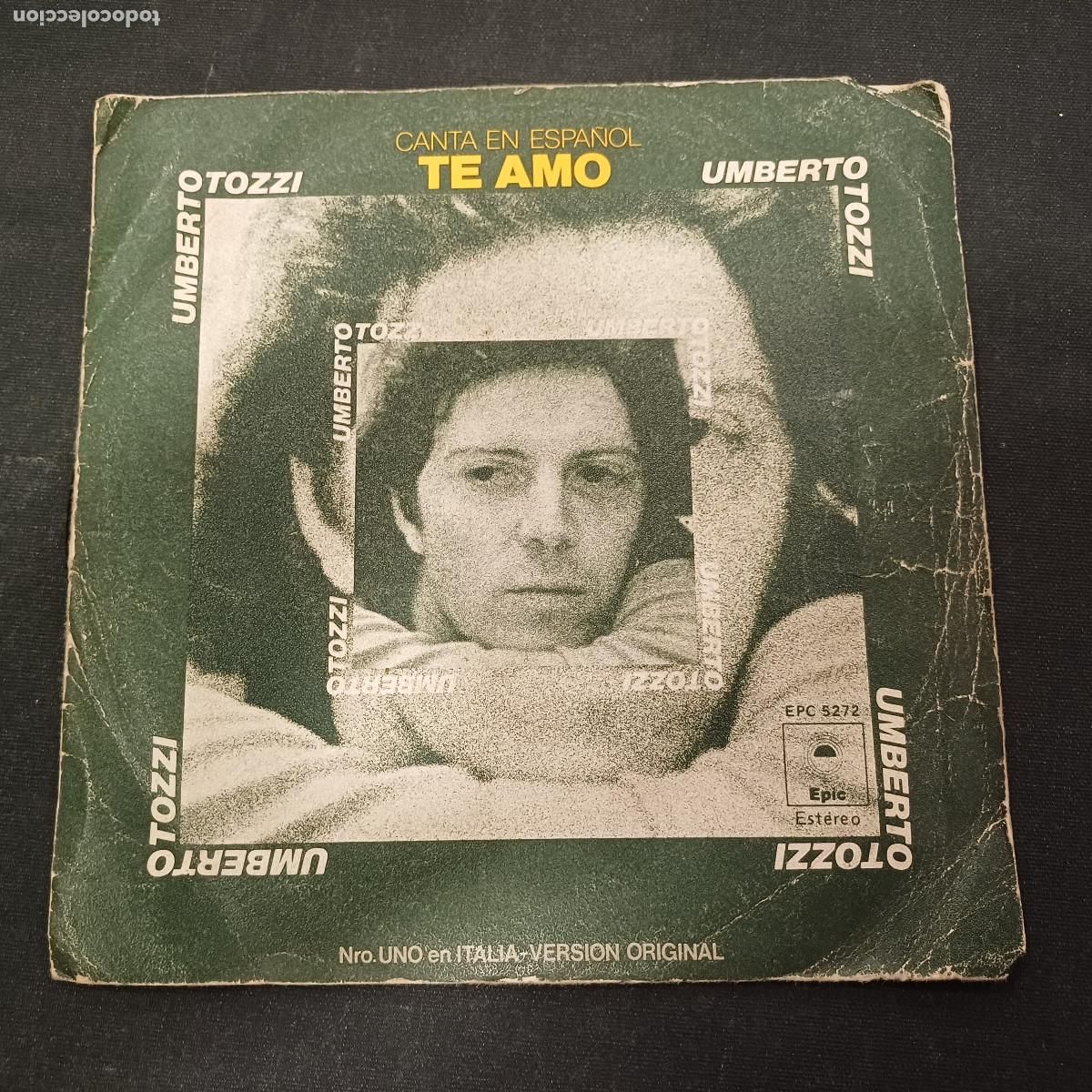 Discos de vinilo: UMBERTO TOZZI/TE AMO/SINGLE. - Foto 1