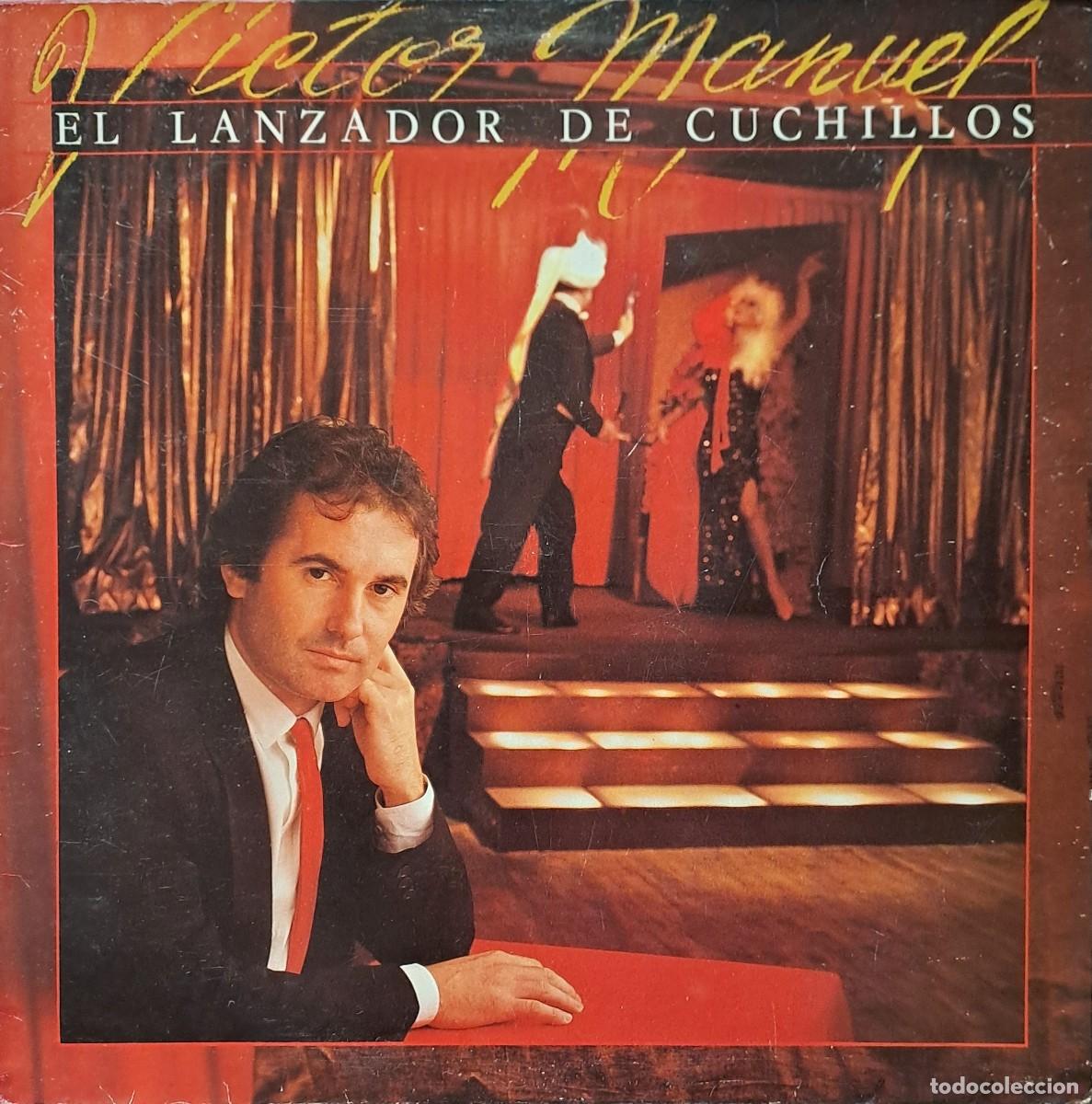 Discos de vinilo: LPs VICTOR MANUEL, EL LANZADOR DE CUCHILLOS. SUBE AL DESVAN, LA HIJA DEL MAGO..... LP-SESP-601