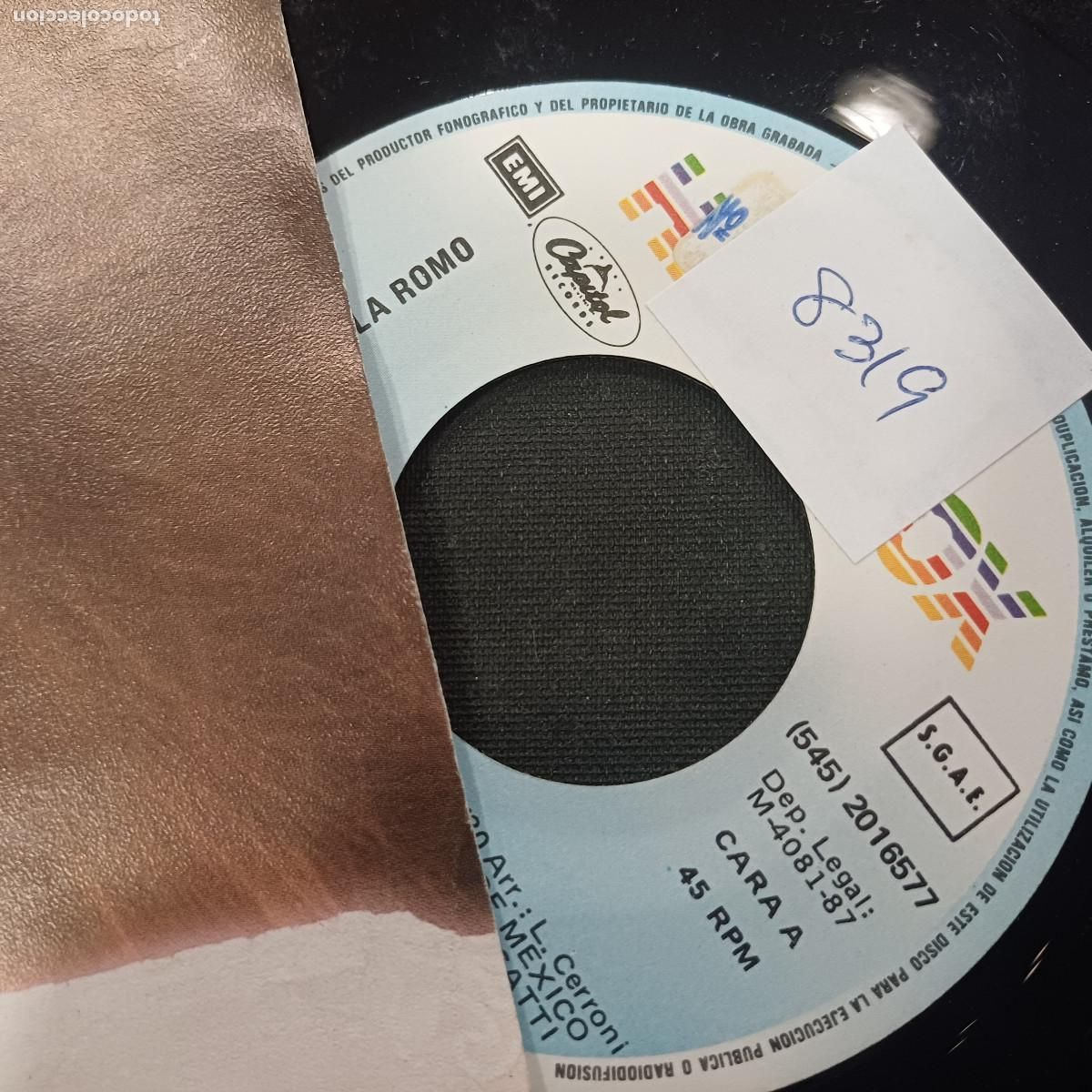 Discos de vinilo: DANIELA ROMO/DE MI ENAMORATE/SINGLE. - Foto 2