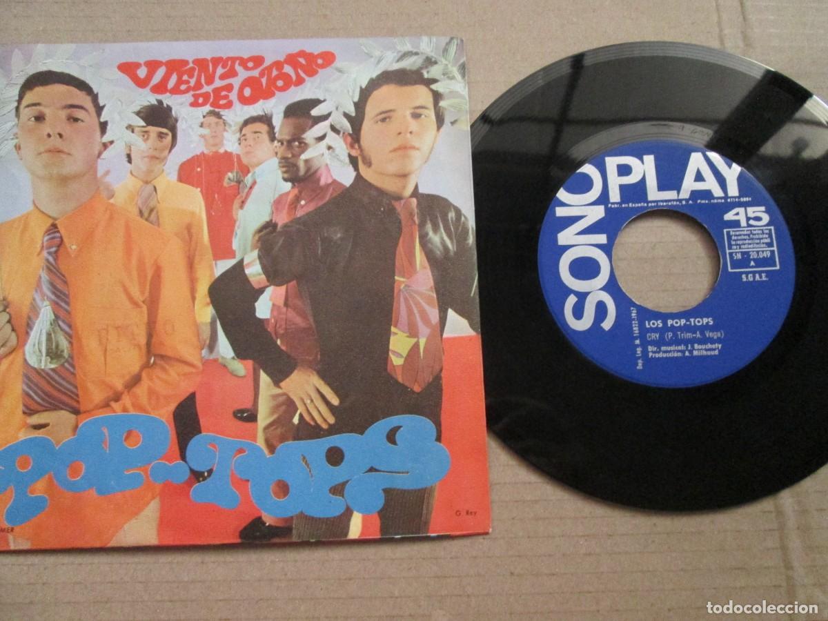 Discos de vinilo: POP-TOPS - Cry / Autumn Wind. Single, ed espa&ntilde;ola 7&rdquo; 1967. Magn&iacute;fico estado VG+/NM