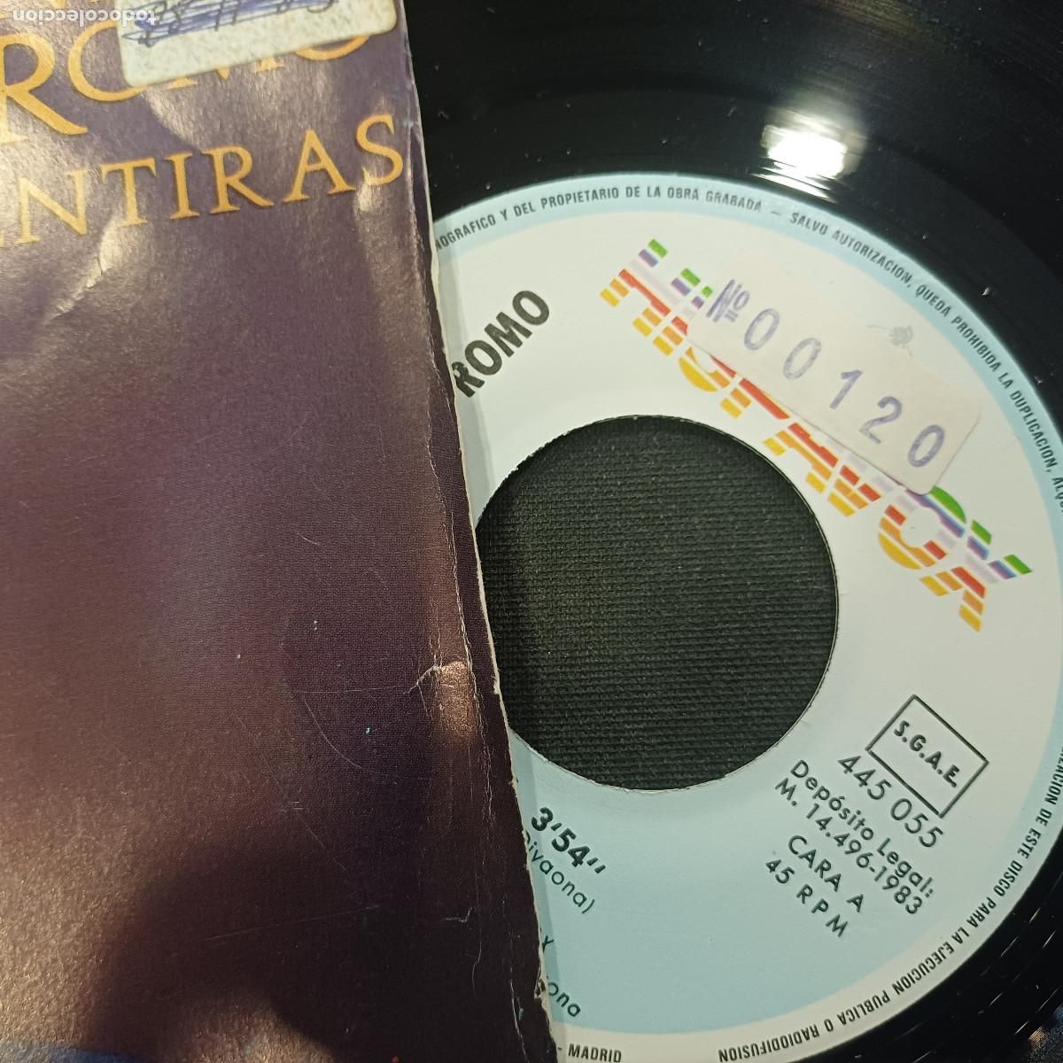 Discos de vinilo: DANIELA ROMO/MENTIRAS/SINGLE. - Foto 2