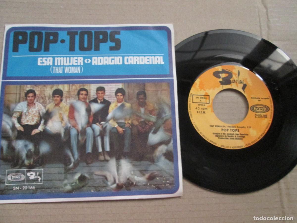 Discos de vinilo: POP-TOPS - Esa Mujer / Adagio Cardenal Single, ed espa&ntilde;ola 7&rdquo; 1968. Magn&iacute;fico estado VG+/NM