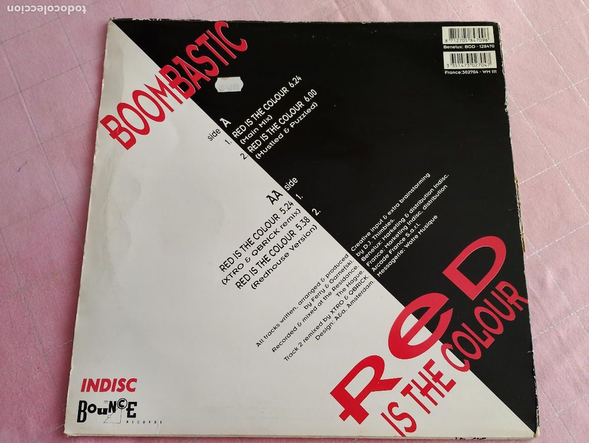 Discos de vinilo: Boombastic &ndash; Red Is The Colour, 1992 - Foto 3