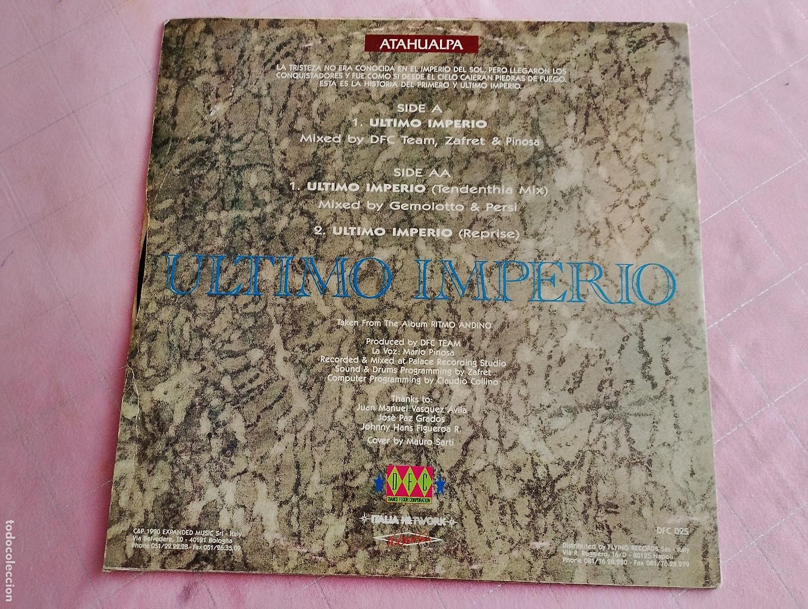 Discos de vinilo: Atahualpa &lrm;&ndash; Ultimo Imperio 1990 - Foto 3