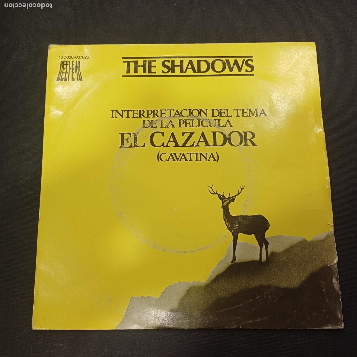 Discos de vinilo: THE SHADOWS/EL CAZADOR/SINGLE TEMA DE LA PELICULA. - Foto 1