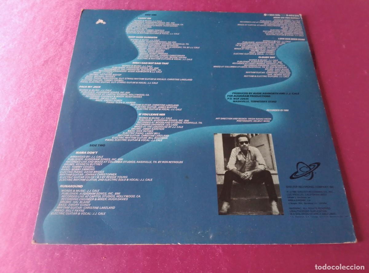 Discos de vinilo: SHADES J J CALE 1981 LP L32 3 2 - Foto 2