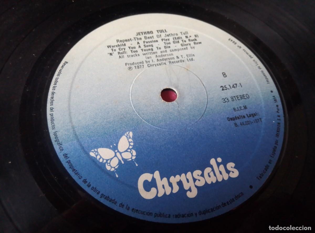 Discos de vinilo: JETHRO TULL REPEAT THE BEST 1977 LP L32 3 2 - Foto 3