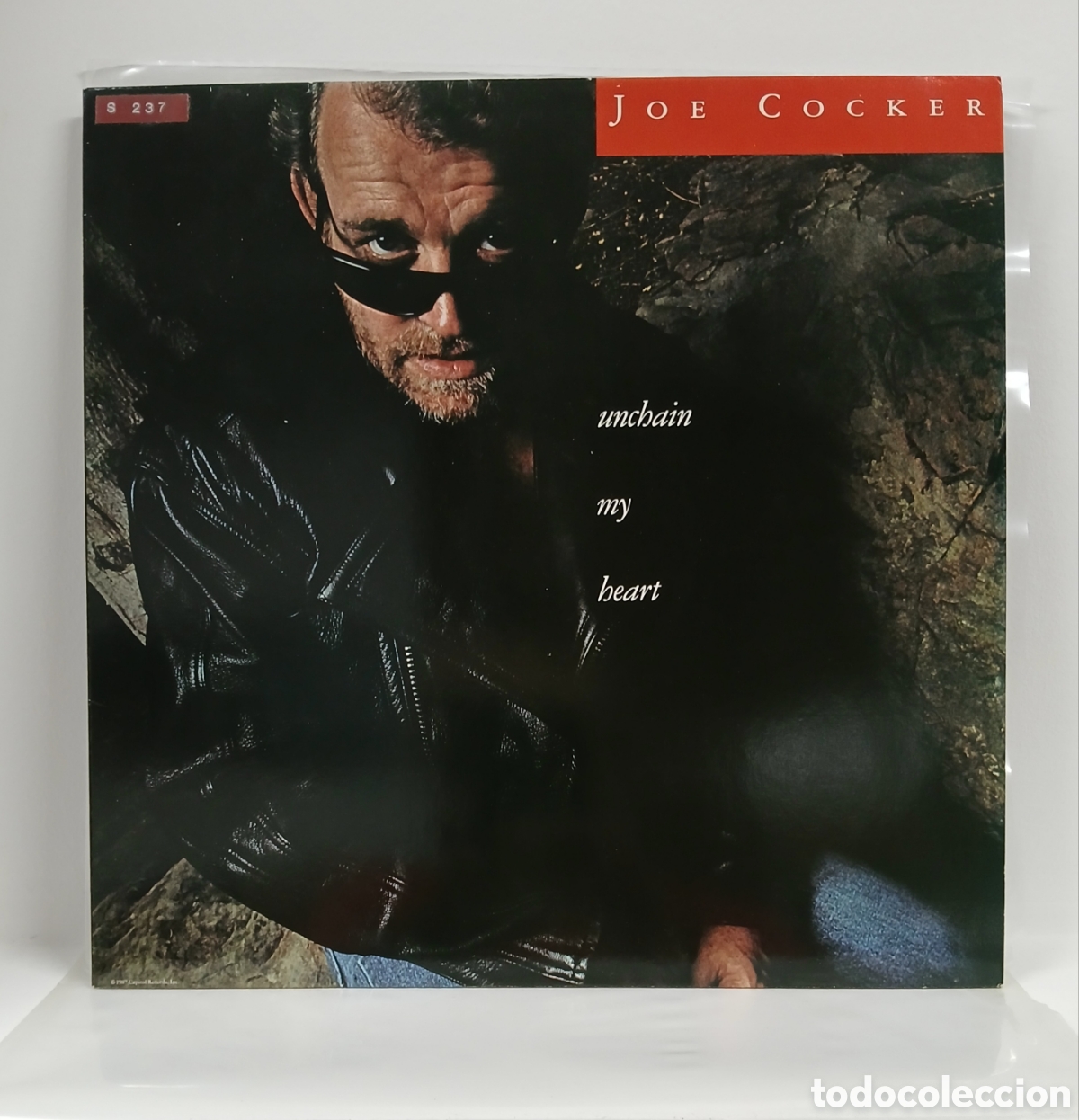 Discos de vinilo: JOE COCKER &rdquo;UNCHAIN MY HEART&rdquo; LP. ORIG. HOLLAND. 1987 (NM, COMO NUEVO)