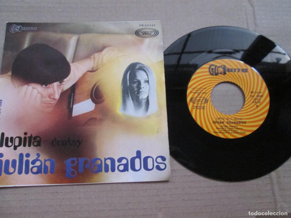 Discos de vinilo: JULI&Aacute;N GRANADOS - Lupita / Donkey. Single, ed espa&ntilde;ola 7&rdquo; 1969. Muy buen estado. VG+