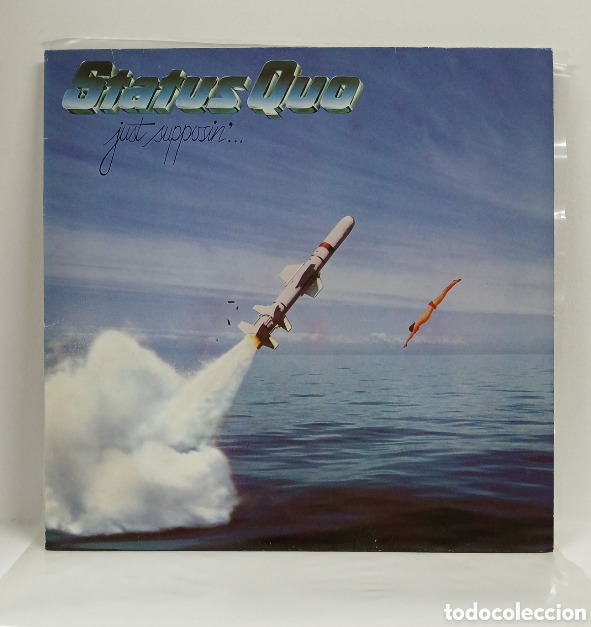 Discos de vinilo: STATUS QUO &rdquo;JUST SUPPOSIN'...&rdquo; LP. ORIG. GERMANY. 1980 (NM, COMO NUEVO)