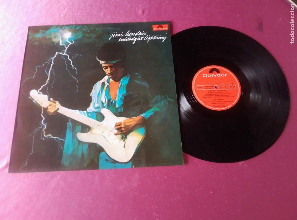 Discos de vinilo: JIMI HENDRIX MIDNIGHT LIGHTNING 1980 LP L32 3 2