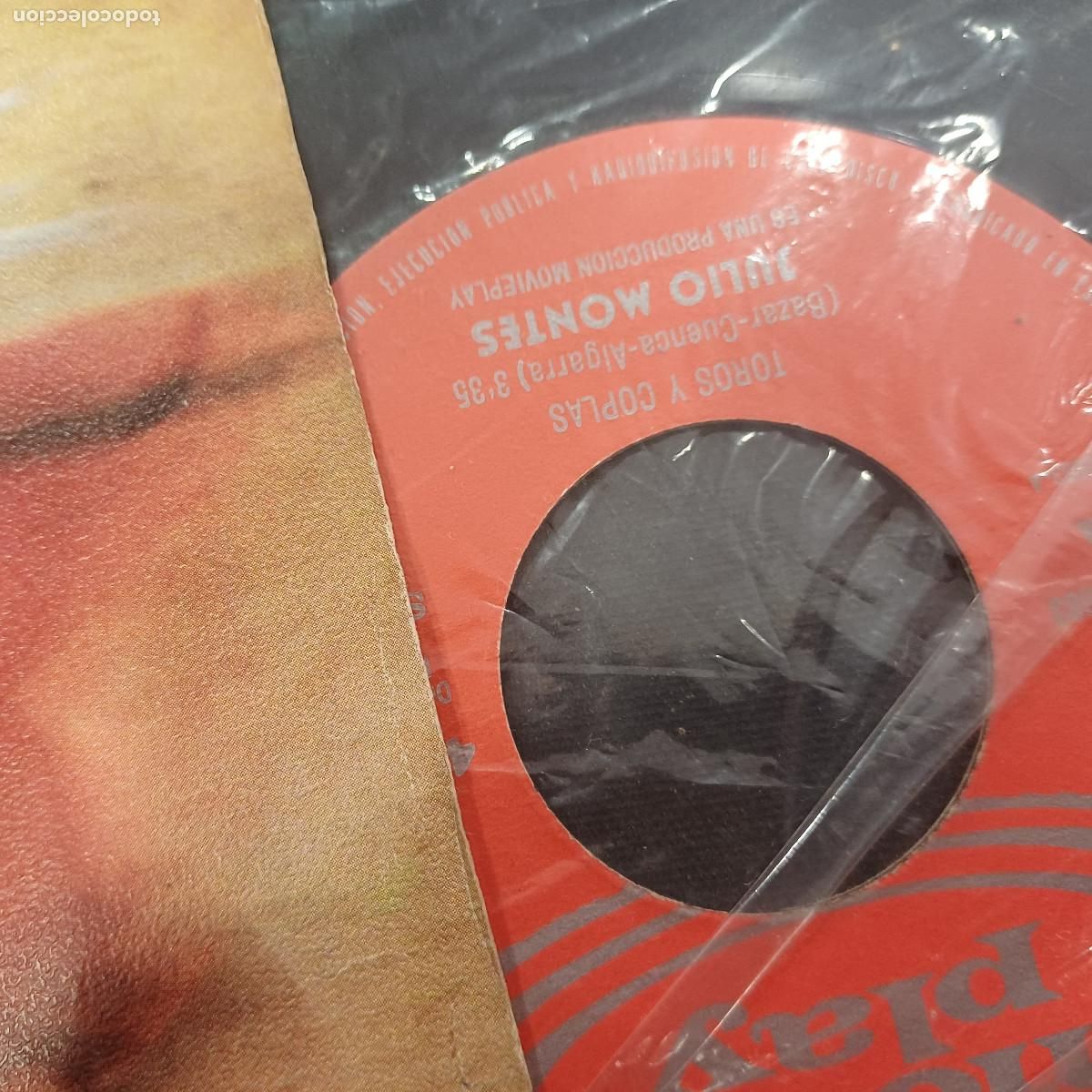 Discos de vinilo: JULIO MONTES/TOROS Y COPLAS/SINGLE. - Foto 2