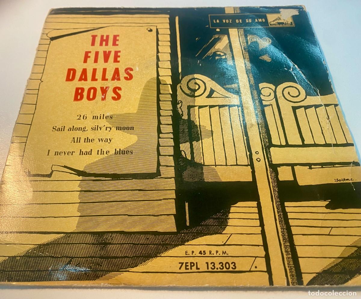 Discos de vinilo: The Five Dallas Boys &ndash; 26 miles (La Voz de Su Amo &ndash; 7EPL 13.303 7&rdquo;, EP 1959)