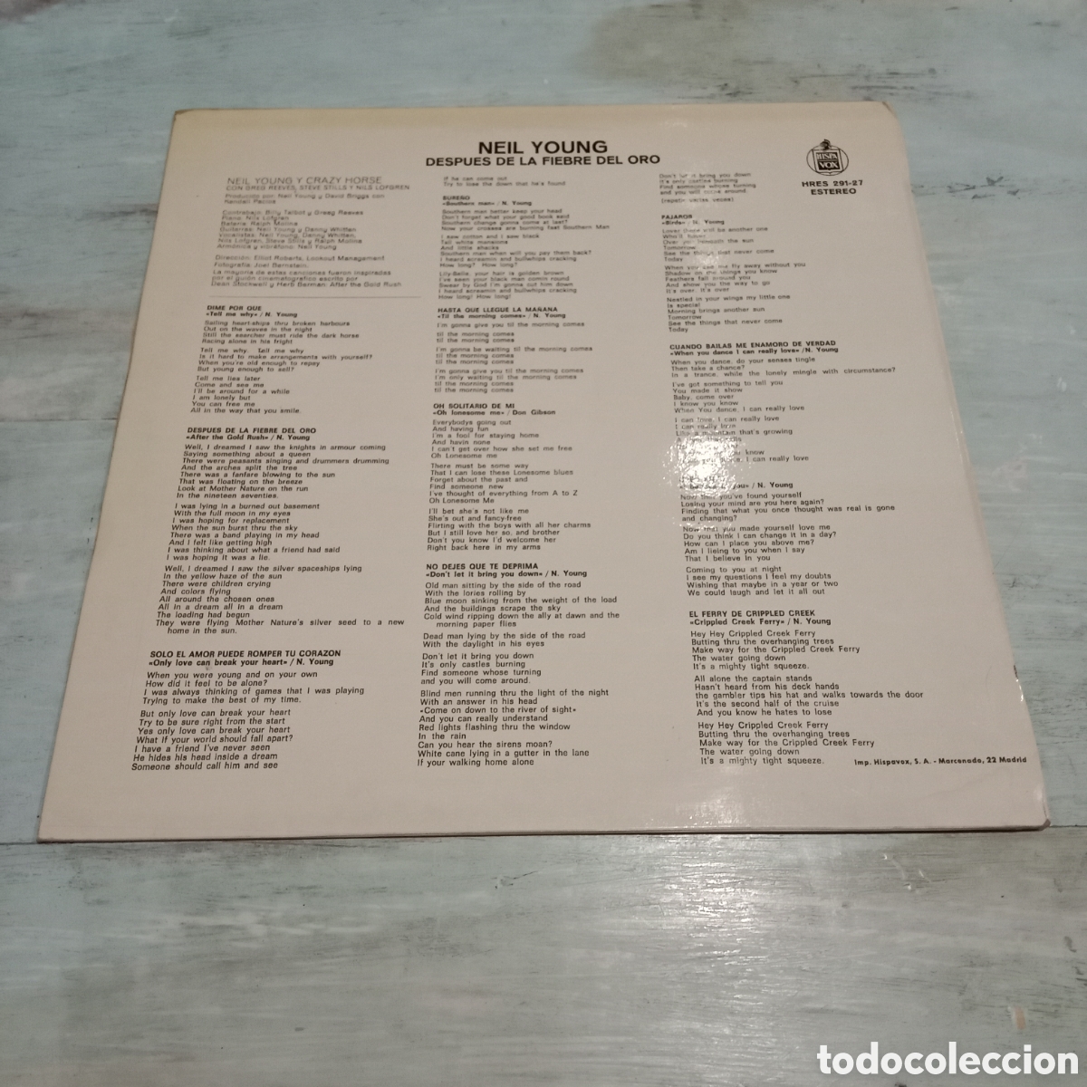 Discos de vinilo: NEIL YOUNG - AFTER THE GOLD RUSH - LP - Foto 2