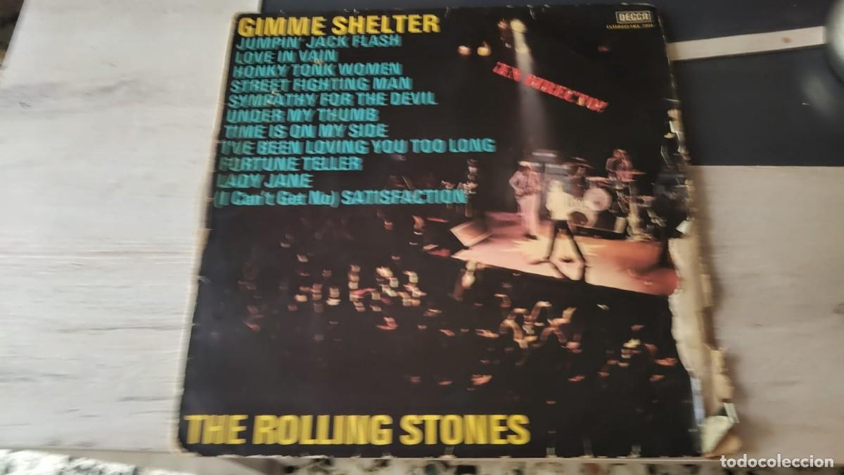 Discos de vinilo: THE ROLLING STONES EN DIRECTO-GIMME SHELTER-PRIMERA EDICION ESPA&Ntilde;OLA 1971